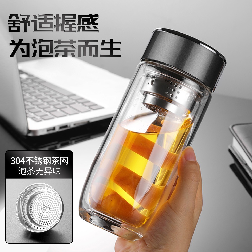 水杯廠家定制玻璃杯 高硼硅玻璃杯